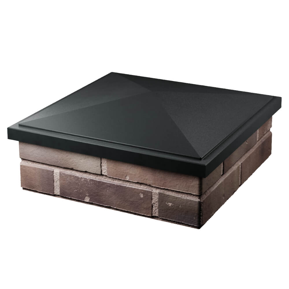 Колпак Zking БонаМоно Черный на столб 2х2 кирпича (515х515, 530х530мм) в Тихвине фото