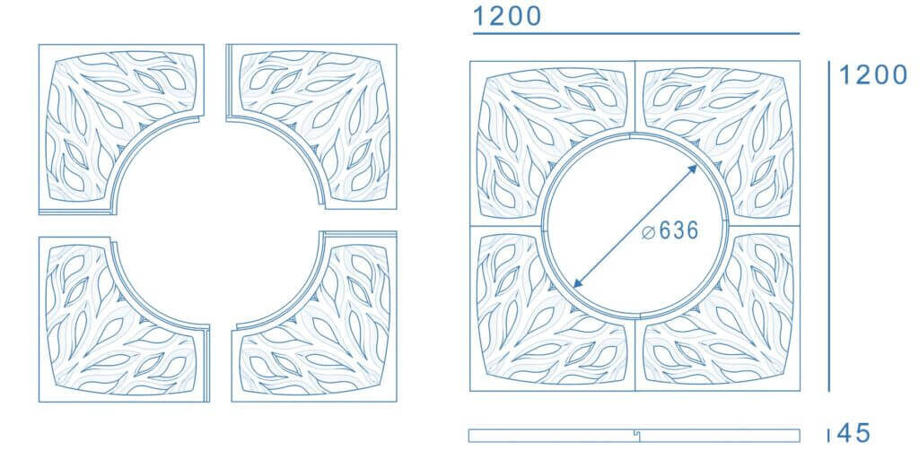 Приствольная решетка для дерева ZKING CRUST 1.2х1.2м Черная в Тихвине фото