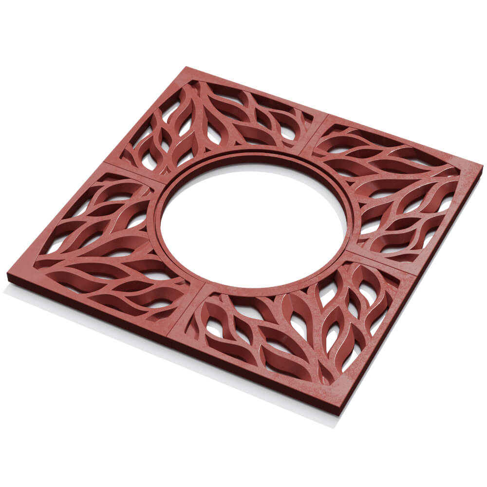 Приствольная решетка для дерева ZKING CRUST 1.2х1.2м Красная в Тихвине фото