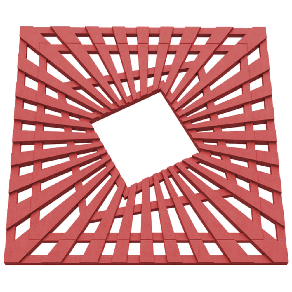 Приствольная решетка для дерева ZKING ATMOSPHERE 1.2х1.2м Красная в Тихвине фото