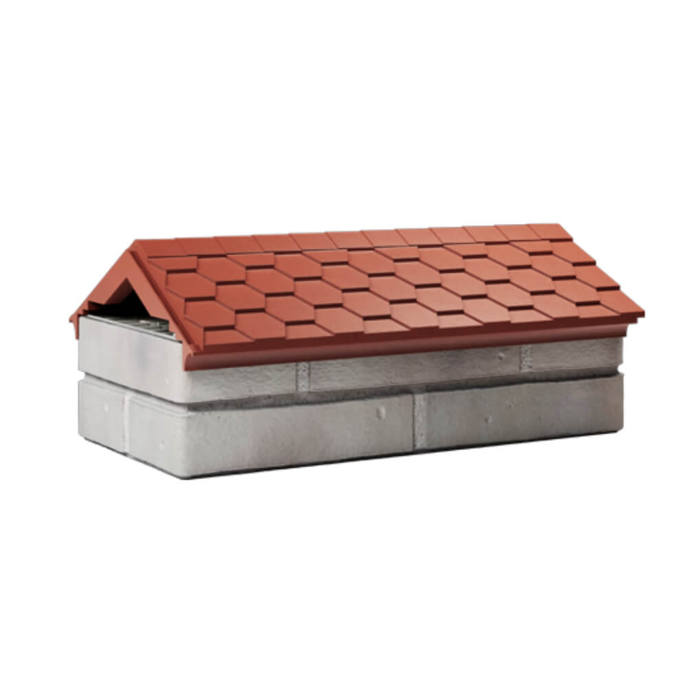 Парапет Zking Эверест Красный с посадкой на 1 кирпич (200/225/255мм) Тихвин фото