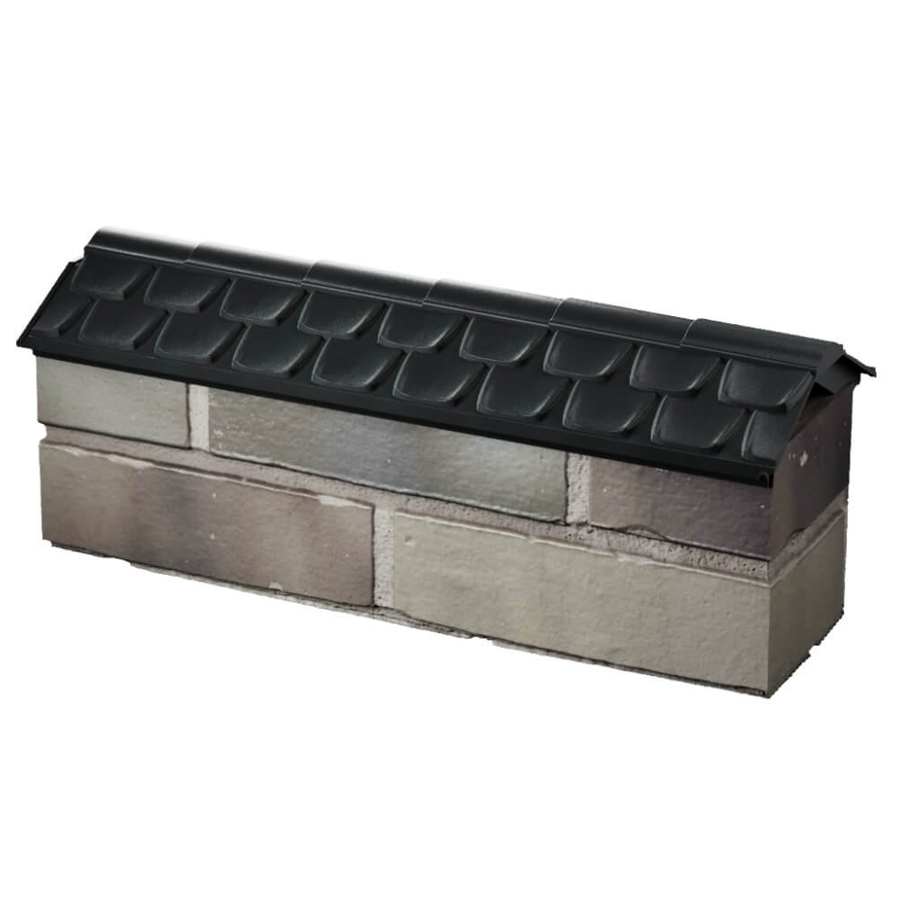 Парапет Zking Эльбрус Черный с посадкой на 0.5 кирпича (130мм) в Тихвине фото