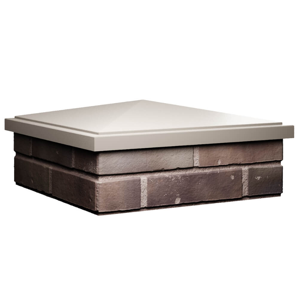 Колпак Zking БонаМоно Бежевый на столб 2х2 кирпича (515х515, 530х530мм) в Тихвине фото