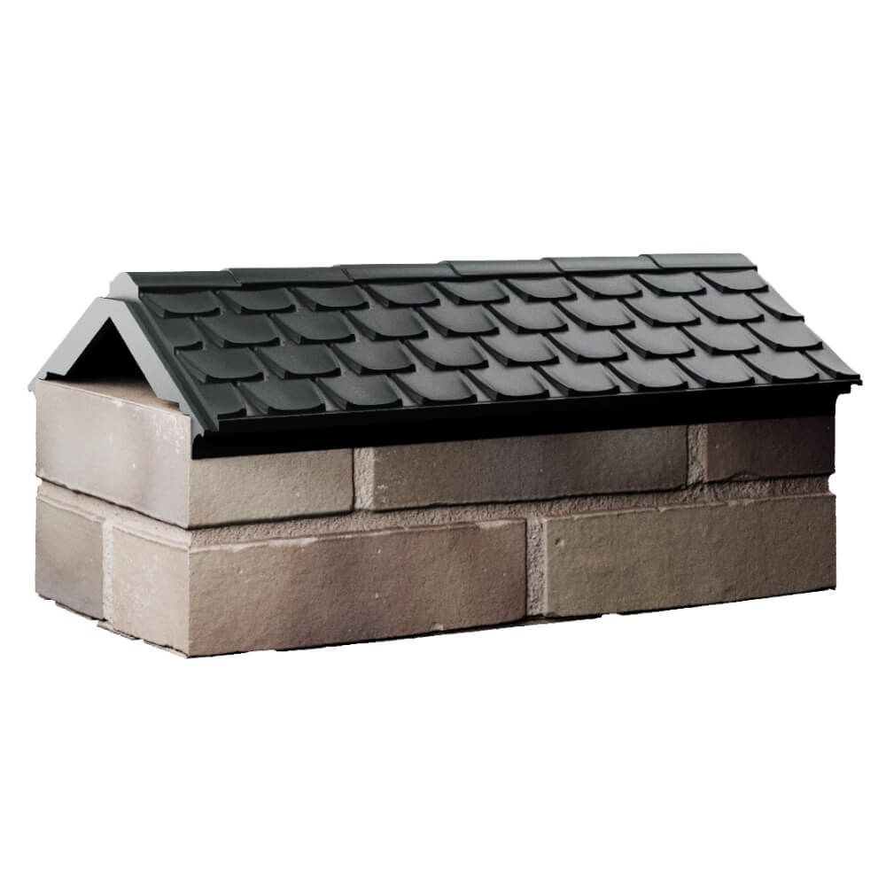 Парапет Zking Эльбрус Черный с посадкой на 1 кирпич (255мм) Тихвин фото