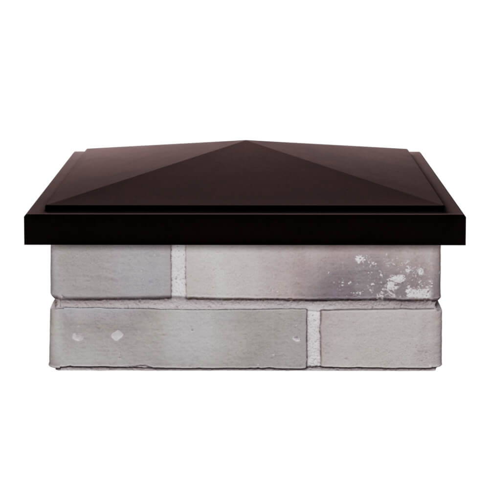 Колпак Zking БонаМоно Коричневый на столб 1.5х1.5 кирпича (385х385, 400х400мм) Тихвин фото