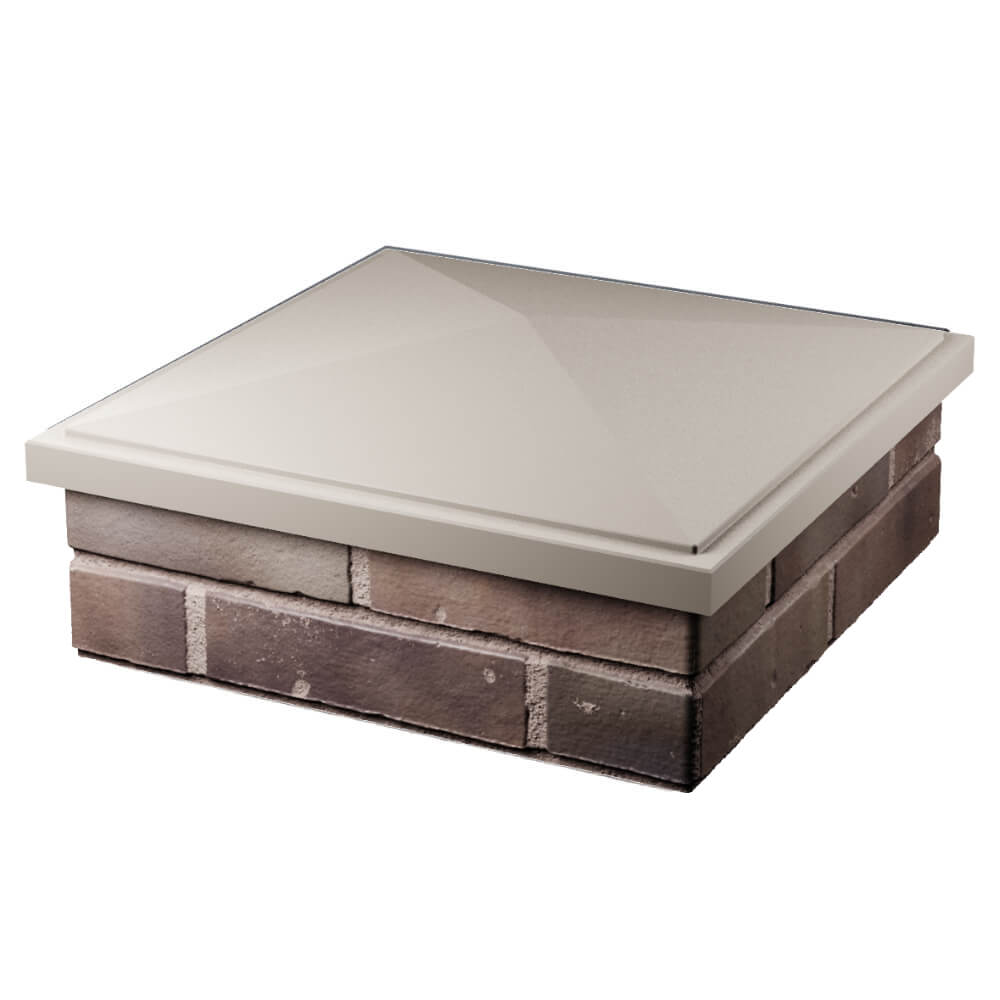 Колпак Zking БонаМоно Бежевый на столб 2х2 кирпича (515х515, 530х530мм) в Тихвине фото