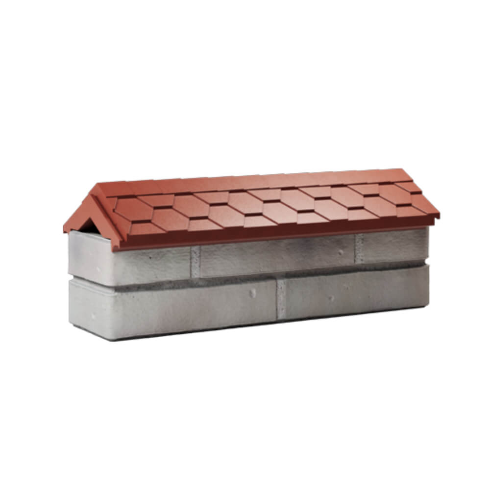 Парапет Zking Эверест Красный с посадкой на 0.5 кирпича (130мм) Тихвин фото
