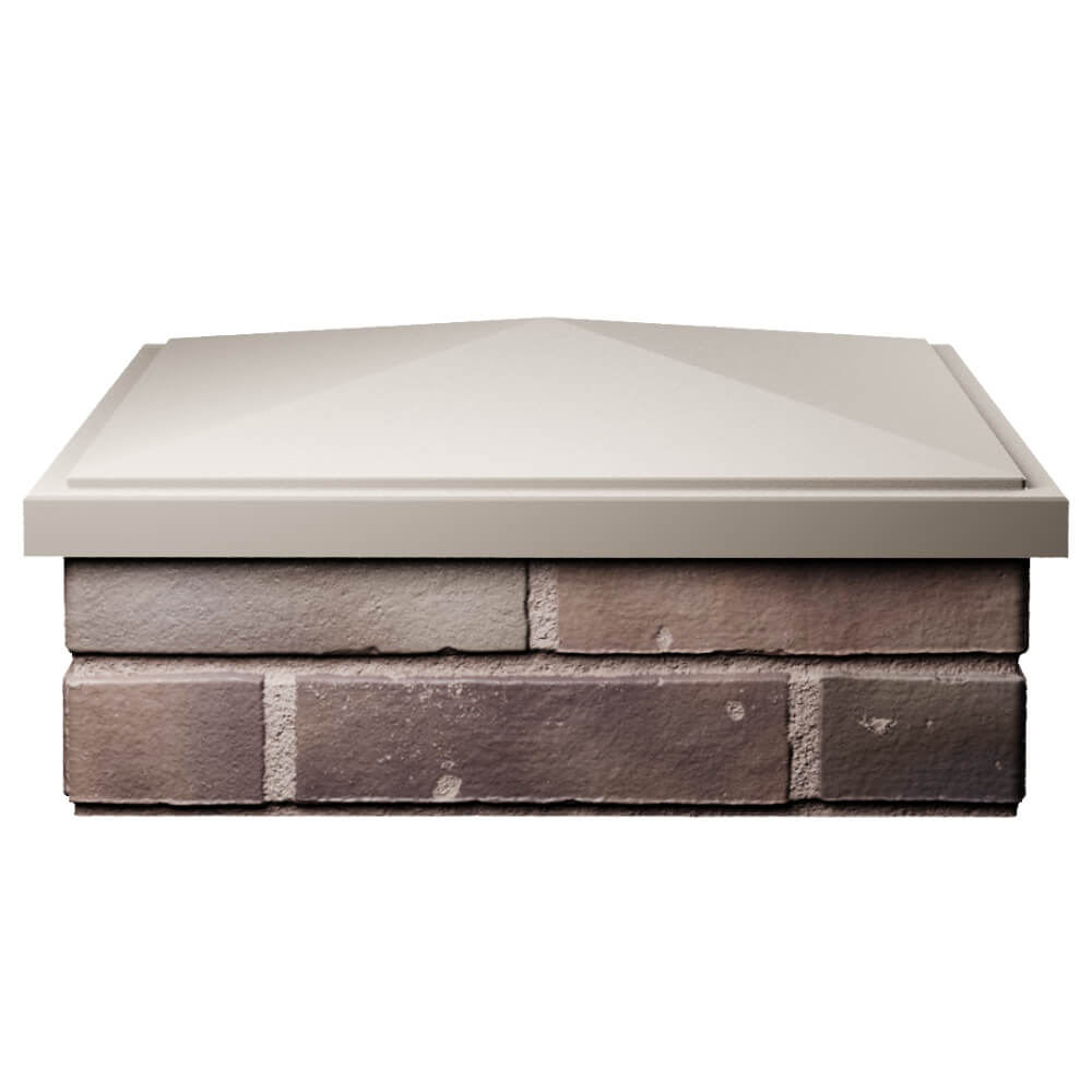 Колпак Zking БонаМоно Бежевый на столб 2х2 кирпича (515х515, 530х530мм) Тихвин фото