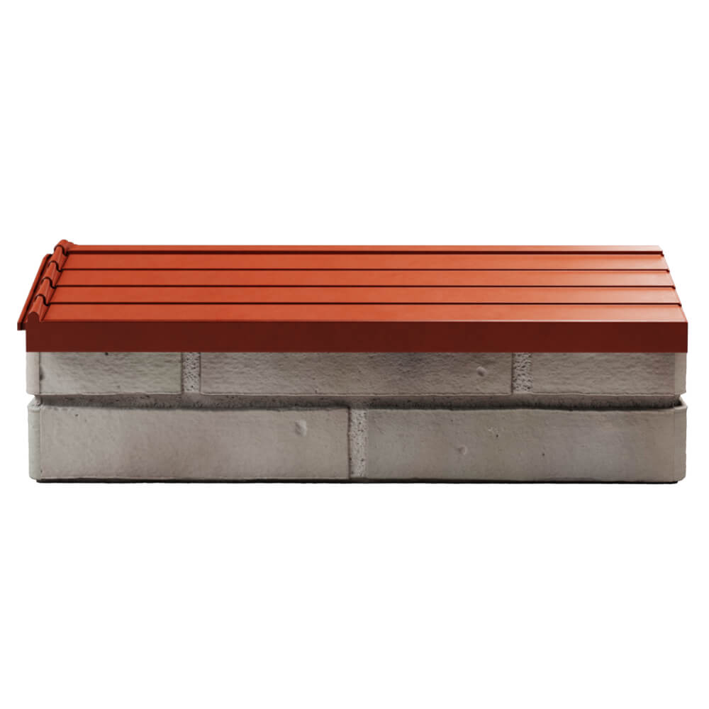 Парапет Zking Бона ХайТек Красный с посадкой на 1 кирпич (200/225/255мм) в Тихвине фото