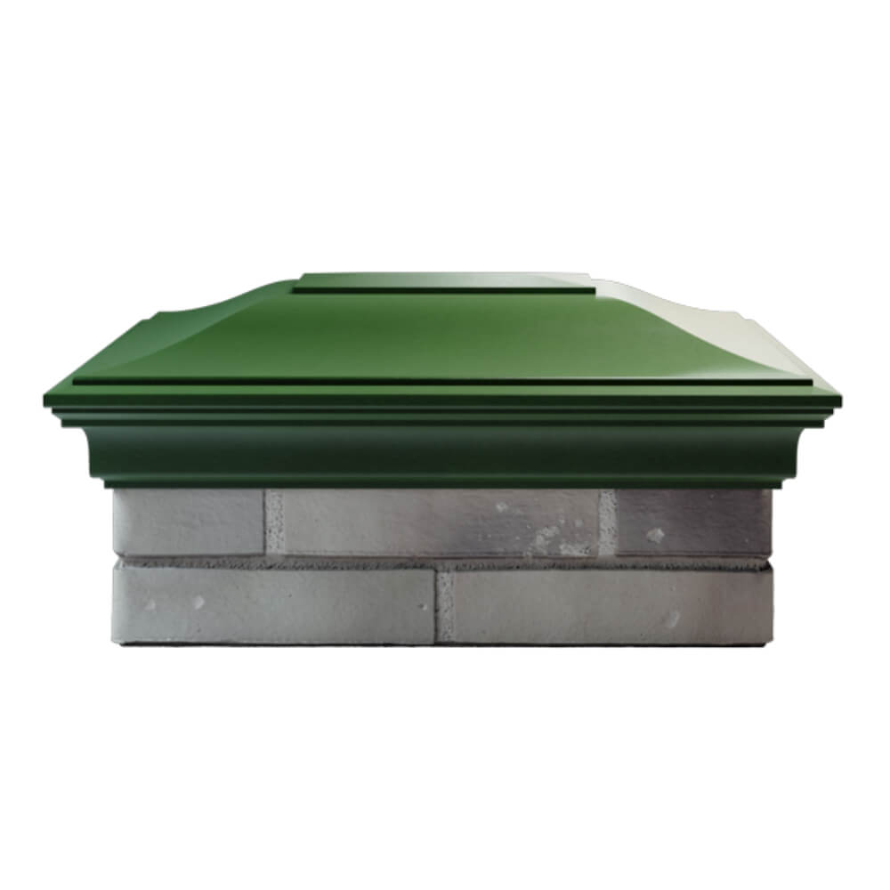 Колпак Zking Монблан Зеленый на столб 2х1.5 кирпича (515х385мм) в Тихвине фото
