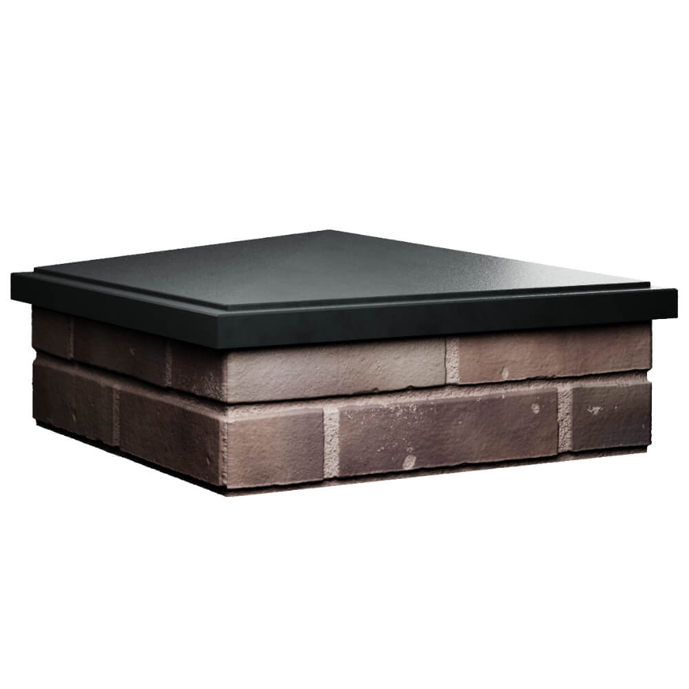 Колпак Zking БонаМоно Черный на столб 2х2 кирпича (515х515, 530х530мм) в Тихвине фото