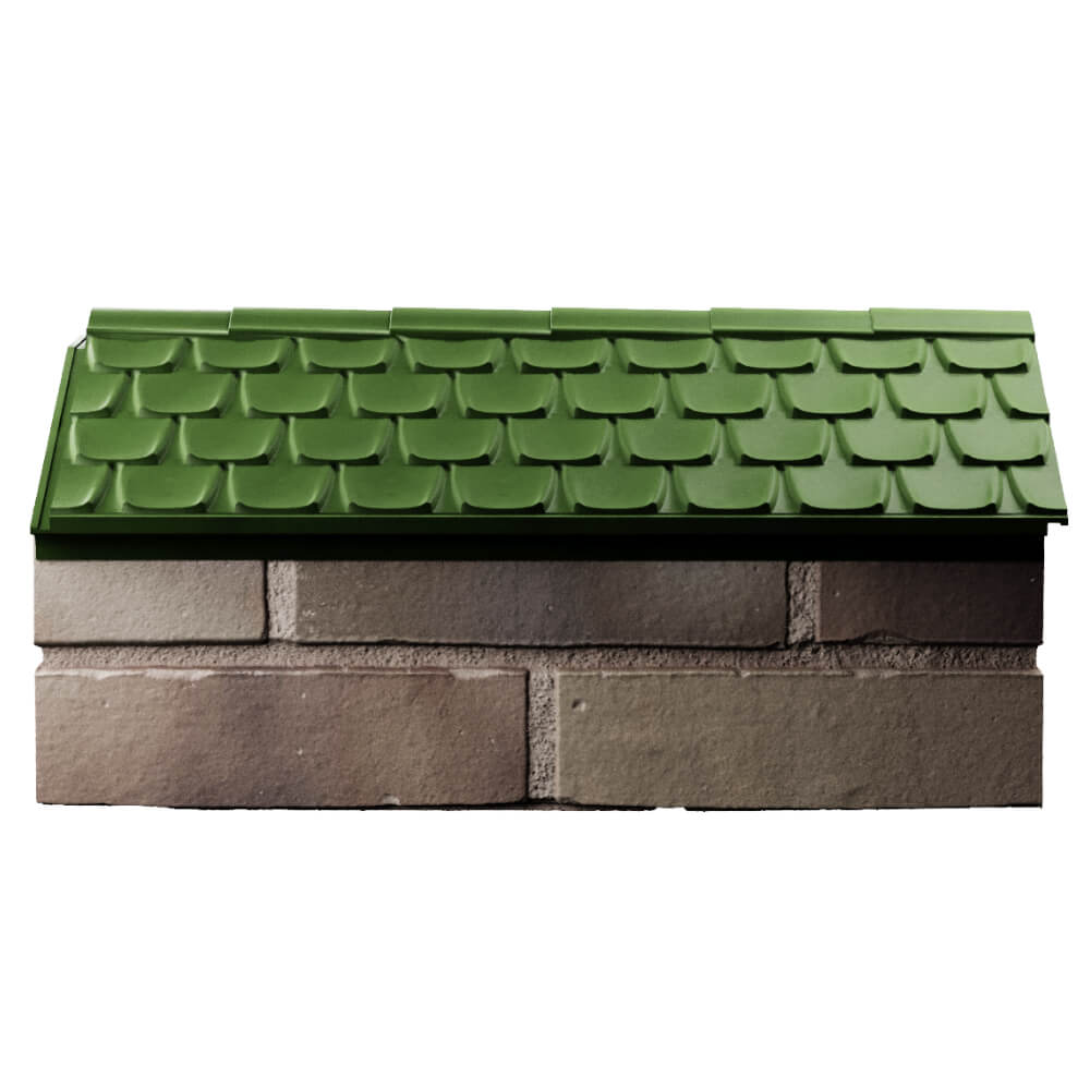 Парапет Zking Эльбрус Зеленый с посадкой на 1 кирпич (255мм) в Тихвине фото