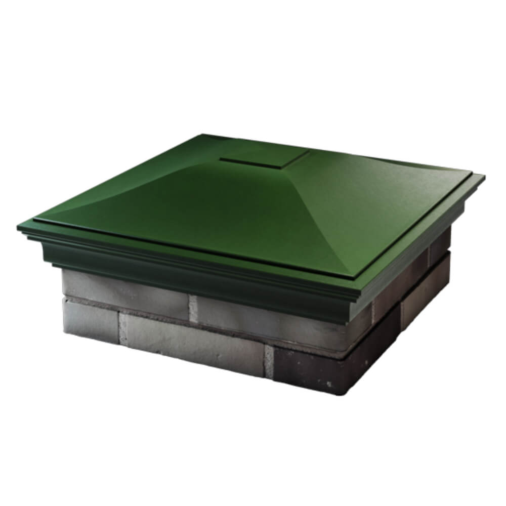 Колпак Zking Монблан Зеленый на столб 2х2 кирпича (515х515мм) в Тихвине фото