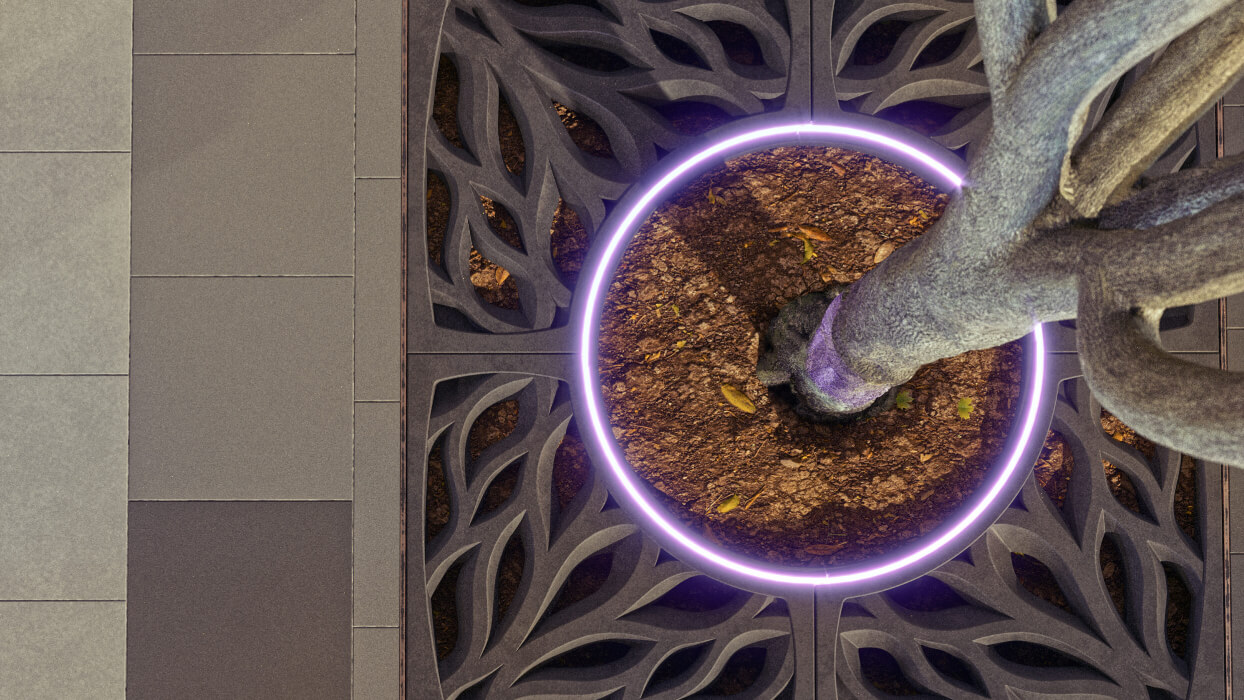 Приствольная решетка для дерева ZKING CRUST 1.2х1.2м Черная в Тихвине фото