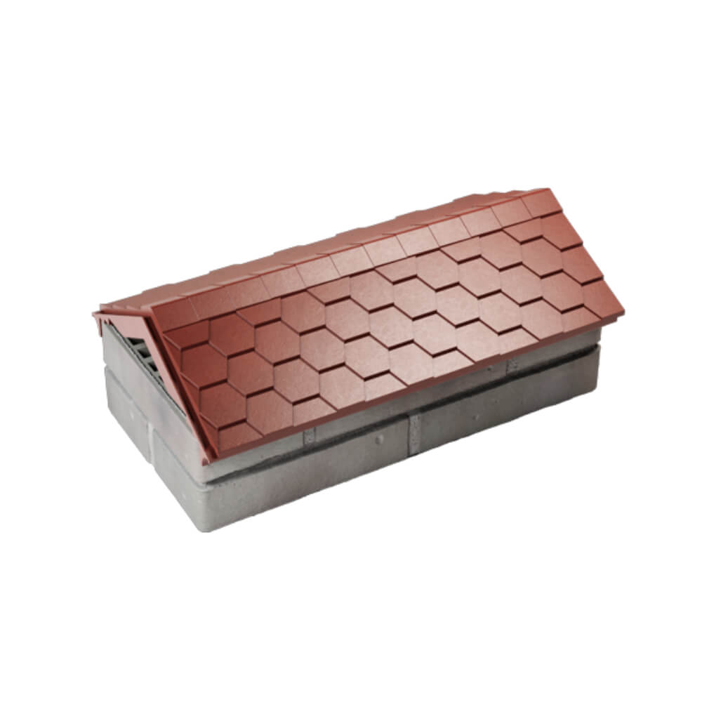 Парапет Zking Эверест Красный с посадкой на 1 кирпич (200/225/255мм) в Тихвине фото
