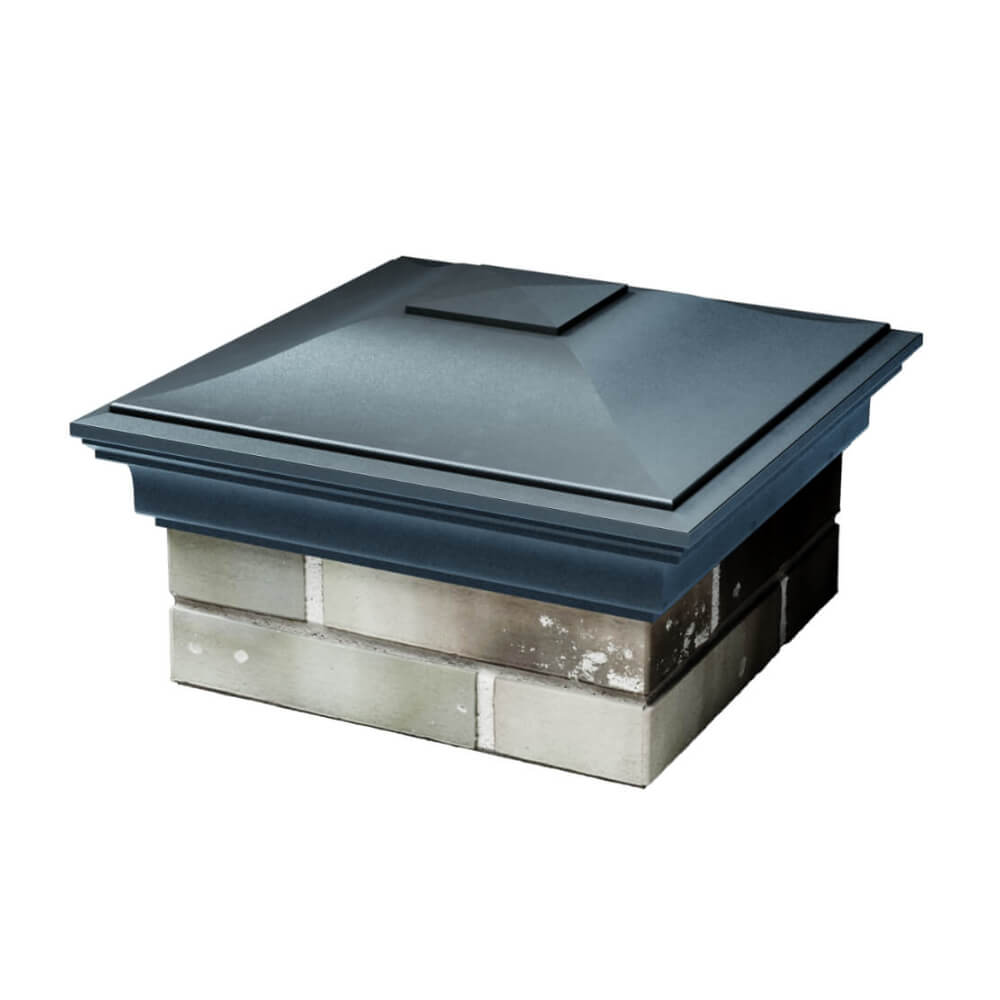 Колпак Zking Монблан Серый на столб 1.5х1.5 еврокирпича 0.7НФ (355х355мм) в Тихвине фото