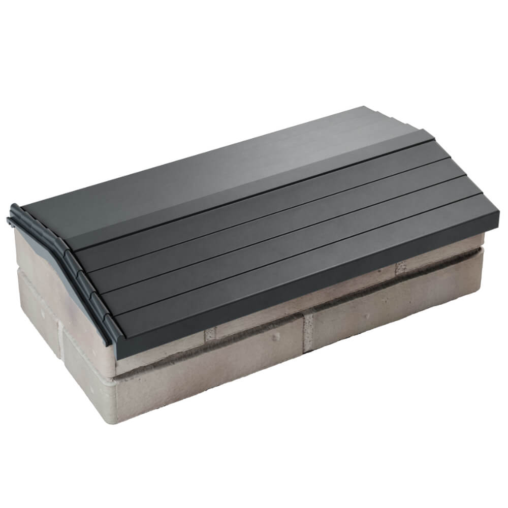 Парапет Zking Бона ХайТек Серый с посадкой на 1 кирпич (200/225/255мм) в Тихвине фото