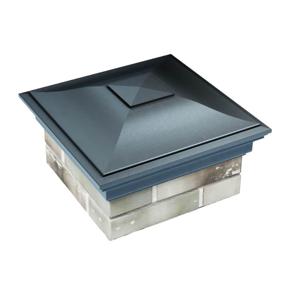 Колпак Zking Монблан Серый на столб 1.5х1.5 еврокирпича 0.7НФ (355х355мм) в Тихвине фото