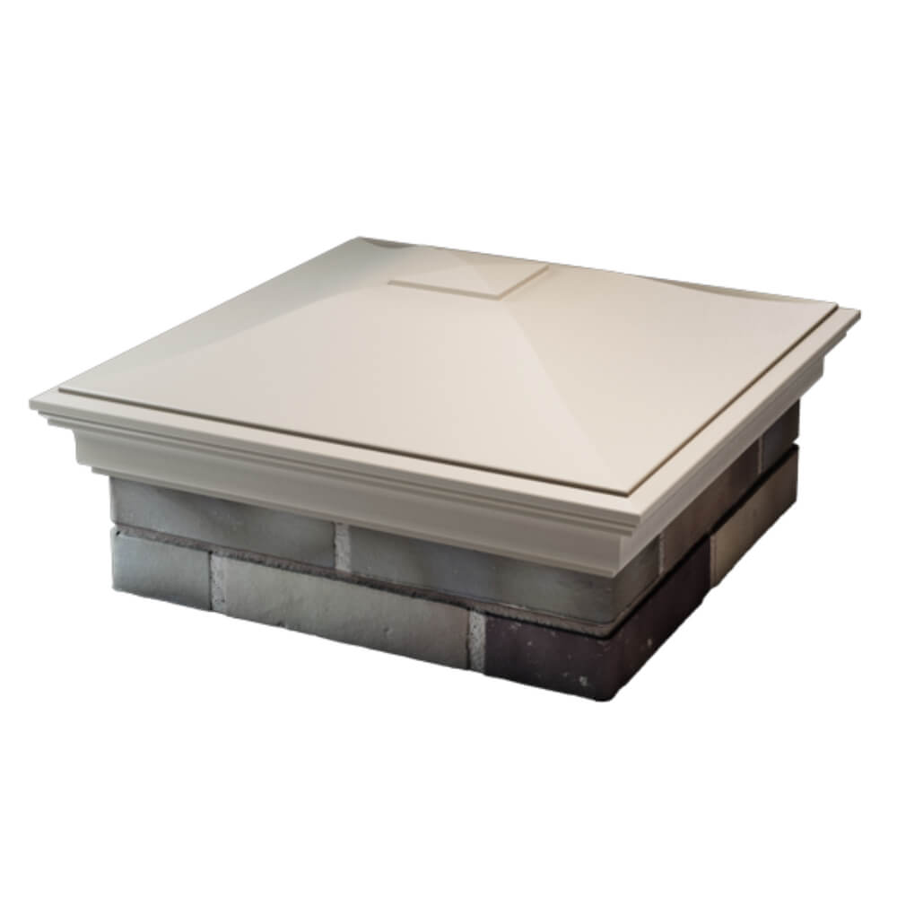 Колпак Zking Монблан Бежевый на столб 2х2 кирпича (515х515мм) в Тихвине фото