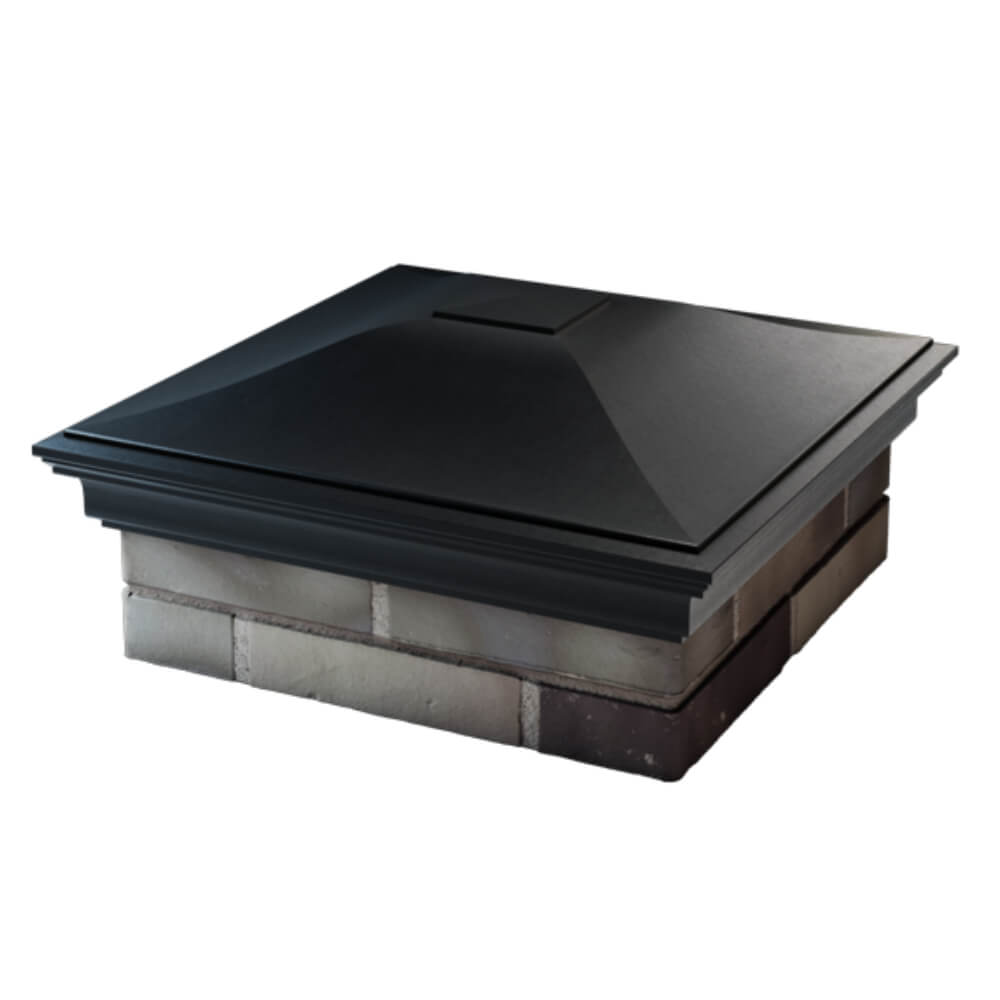 Колпак Zking Монблан Черный на столб 2х2 кирпича (515х515мм) в Тихвине фото