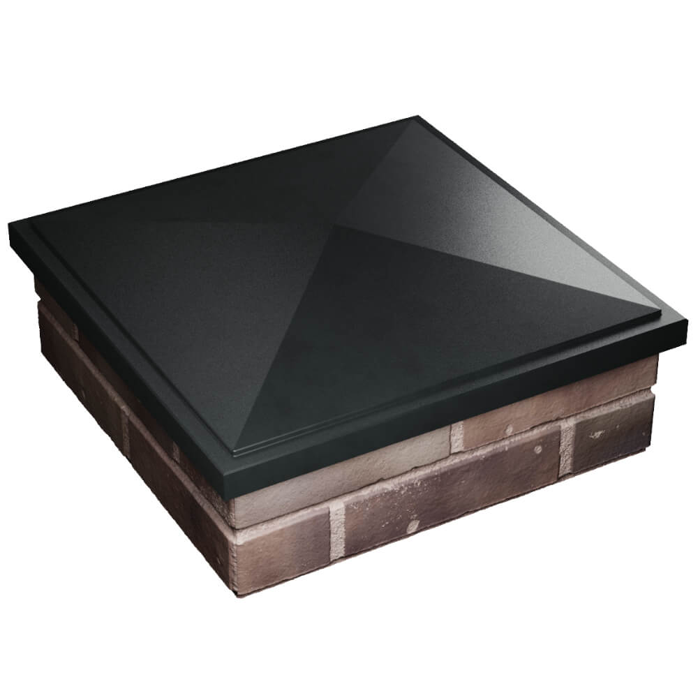 Колпак Zking БонаМоно Черный на столб 2х2 кирпича (515х515, 530х530мм) в Тихвине фото