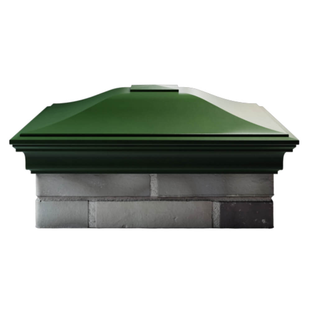 Колпак Zking Монблан Зеленый на столб 2х2 кирпича (515х515мм) в Тихвине фото