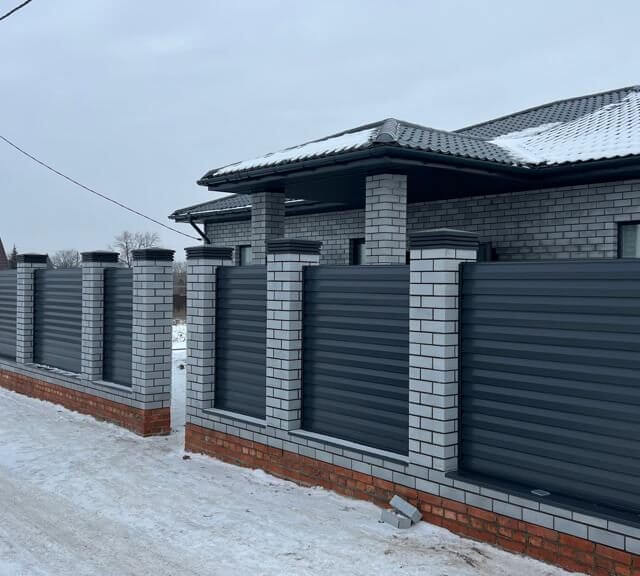 Колпак Zking Бона ХайТек Серый на столб 1.5х1.5 кирпича (385х385мм) в Тихвине фото