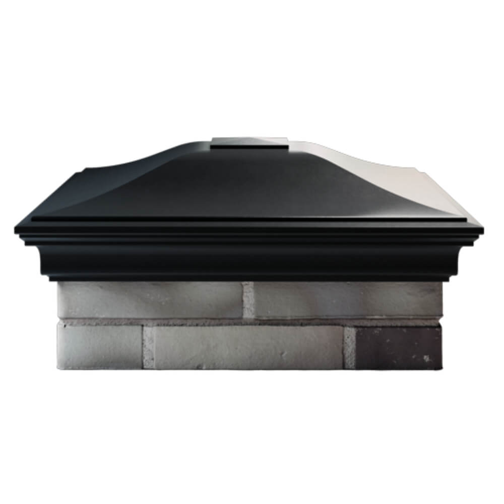 Колпак Zking Монблан Черный на столб 2х2 кирпича (515х515мм) в Тихвине фото