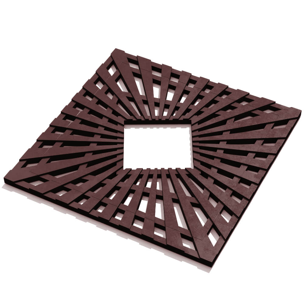 Приствольная решетка для дерева ZKING ATMOSPHERE 1.2х1.2м Коричневая в Тихвине фото