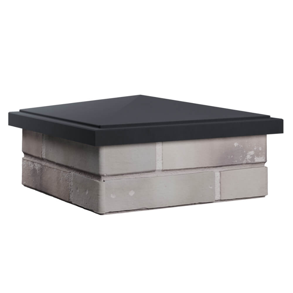 Колпак Zking БонаМоно Серый на столб 1.5х1.5 кирпича (385х385, 400х400мм) в Тихвине фото