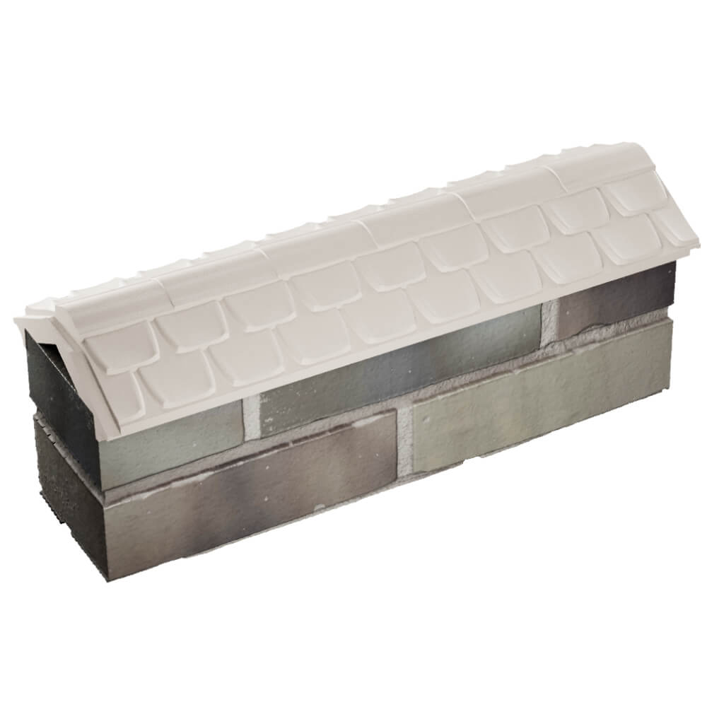 Парапет Zking Эльбрус Бежевый с посадкой на 0.5 кирпича (130мм) в Тихвине фото
