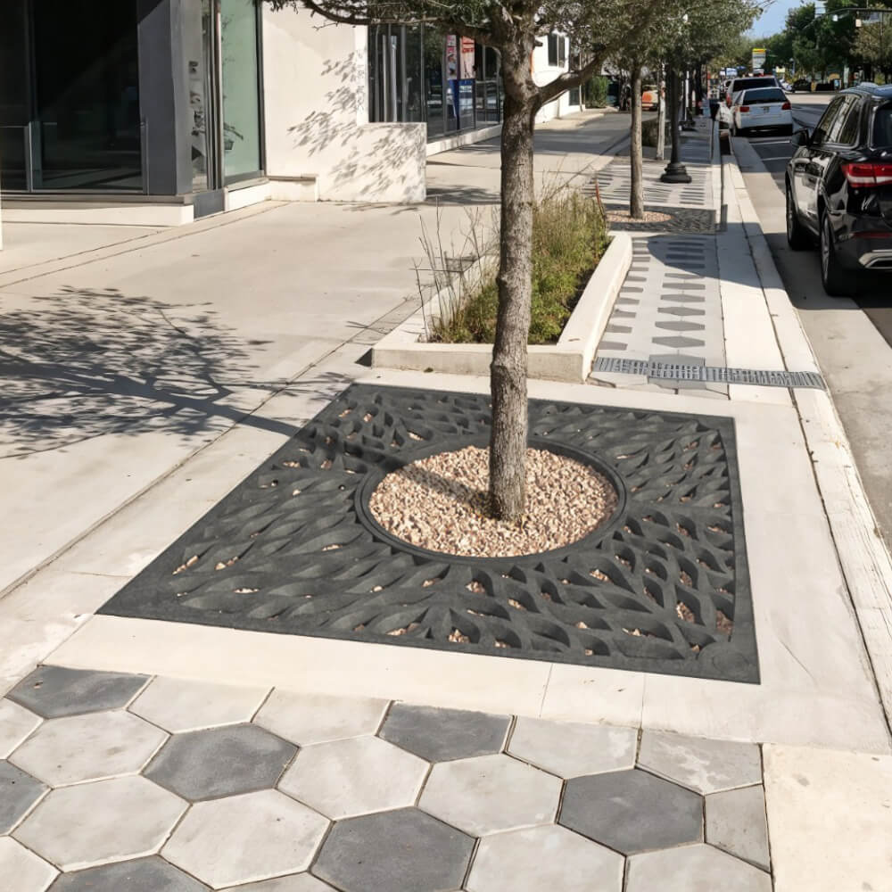 Приствольная решетка для дерева ZKING CRUST 2х2м Черная в Тихвине фото