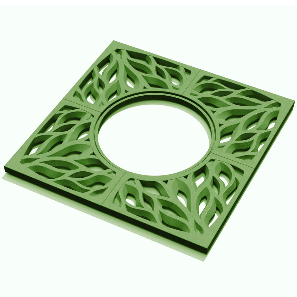 Приствольная решетка для дерева ZKING CRUST 1.2х1.2м Зеленая в Тихвине фото