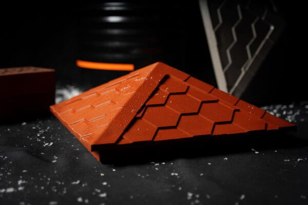 Колпак Zking Эверест Красный на столб 1.5х1.5 кирпича (390х390мм) в Тихвине фото