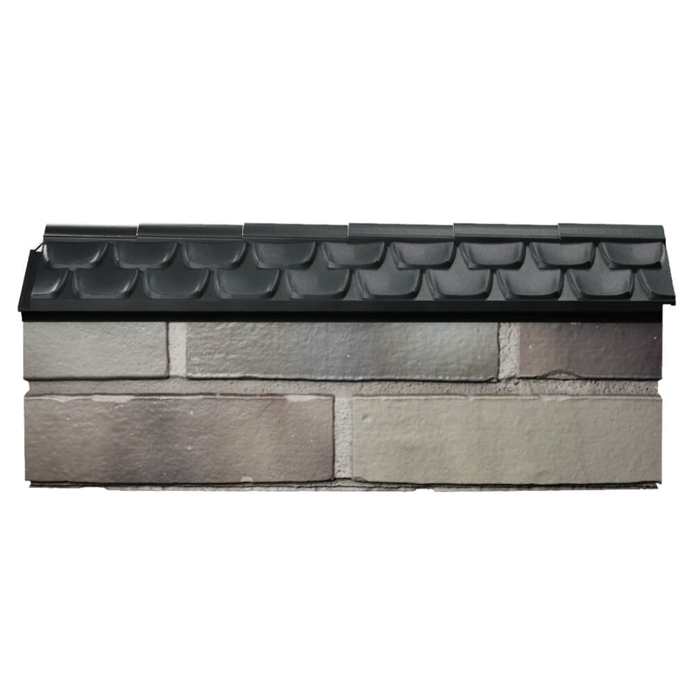 Парапет Zking Эльбрус Черный с посадкой на 0.5 кирпича (130мм) в Тихвине фото