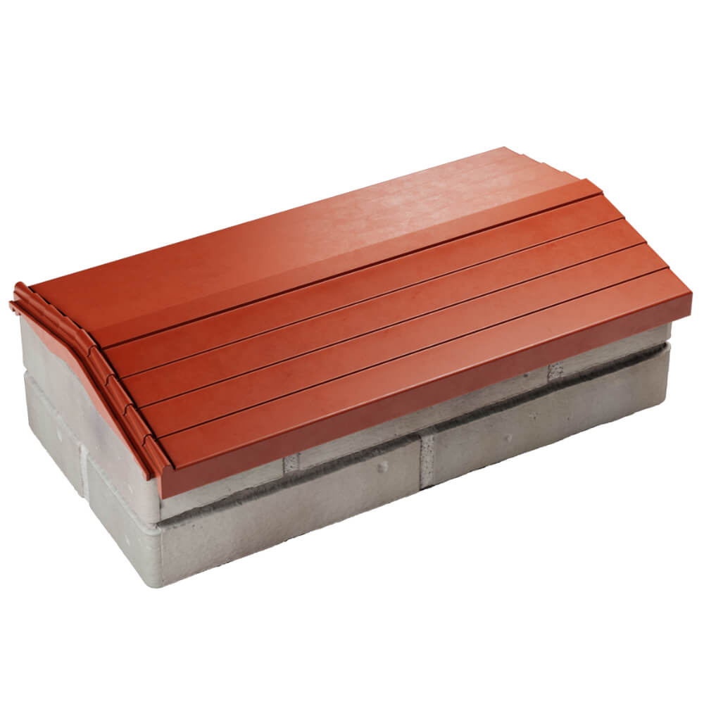 Парапет Zking Бона ХайТек Красный с посадкой на 1 кирпич (200/225/255мм) в Тихвине фото