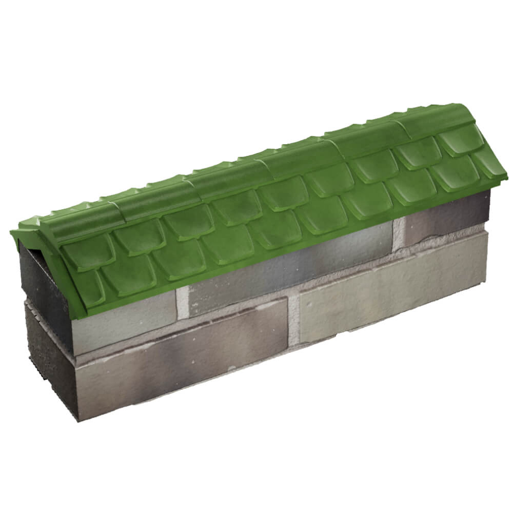 Парапет Zking Эльбрус Зеленый с посадкой на 0.5 кирпича (130мм) в Тихвине фото